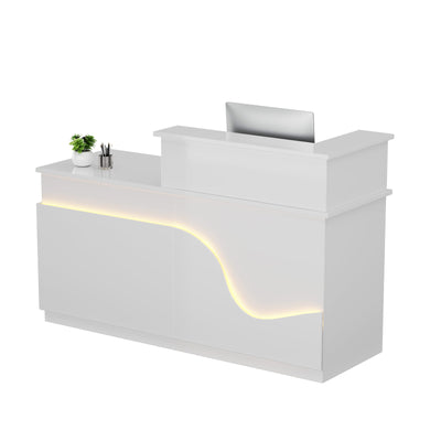   
                    Nexomensa Modern Curved Reception Desk | 63